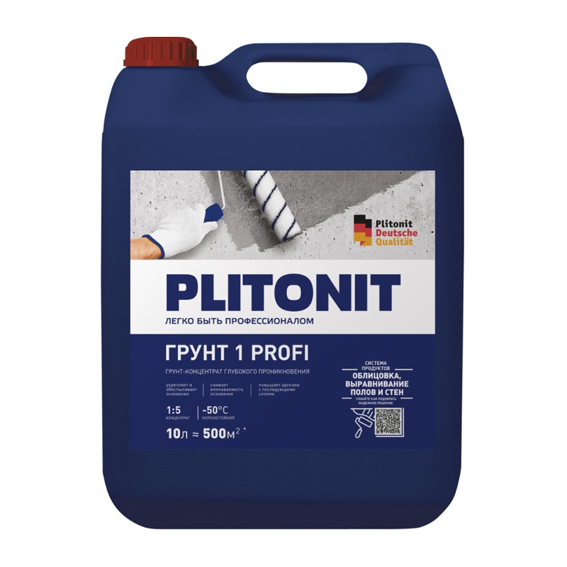 Грунт-концентрат 1:5 Plitonit Profi 1 (10 л)