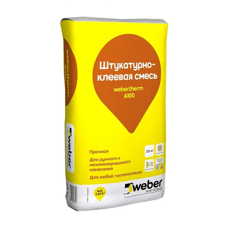 Смесь штукатурно-клеевая Vetonit Therm А 100 для мин. ваты, 25 кг